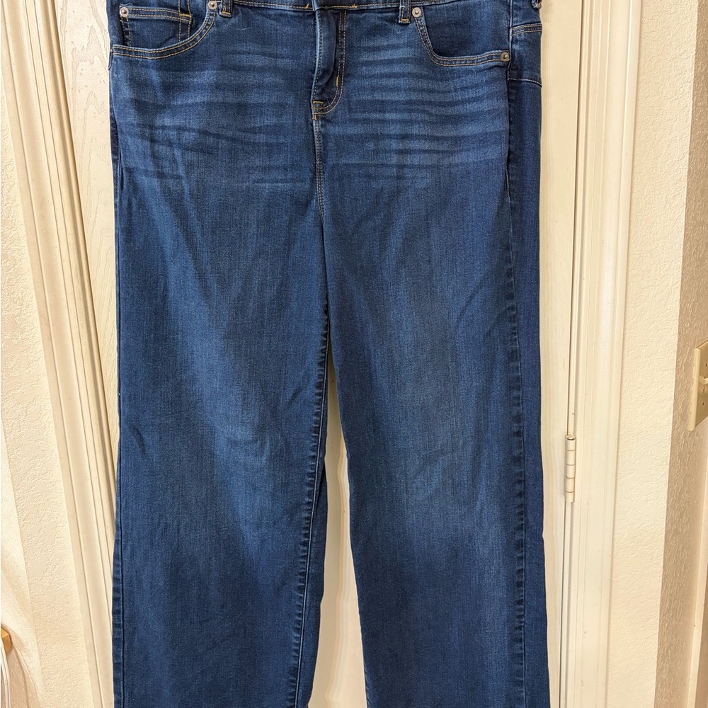Torrid Dark Blue Flare Jeans